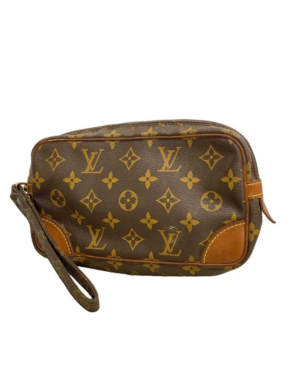 Louis Vuitton Clutch Monogram Marly Dragonne PM Brown